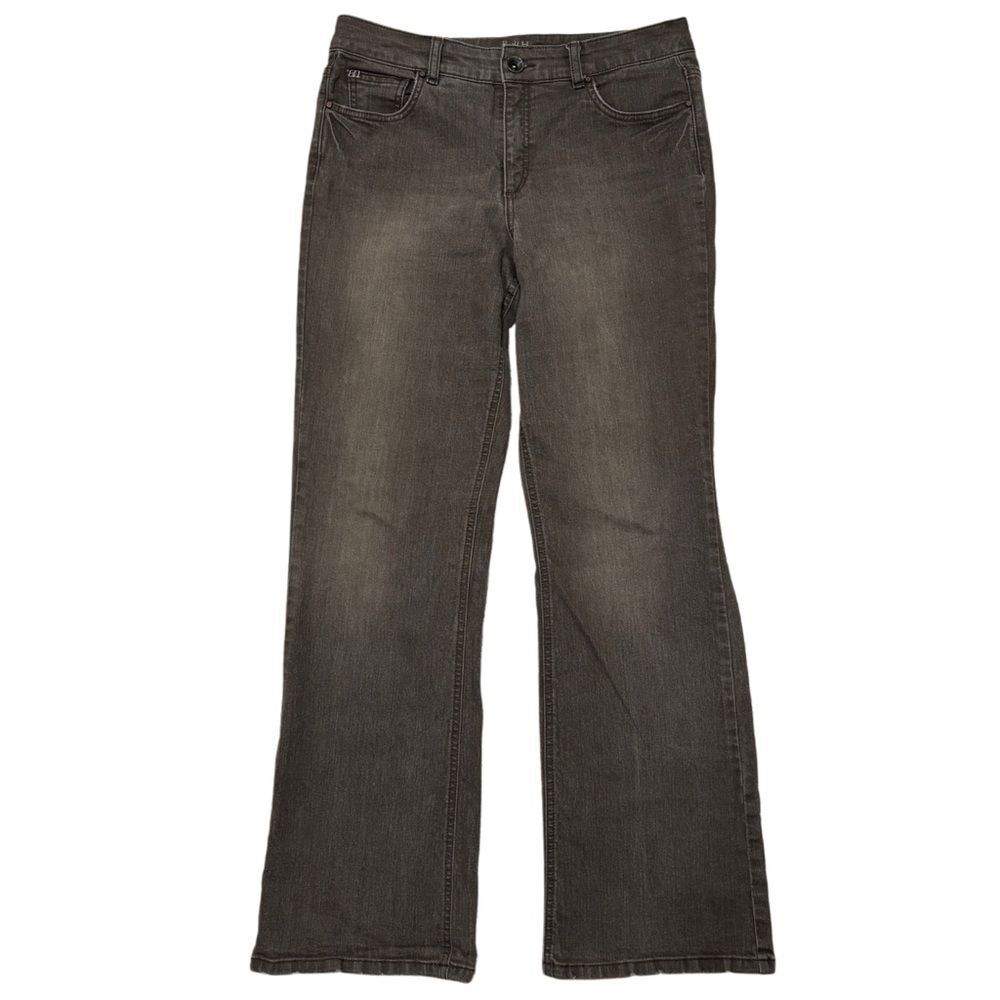 Ruff Hewn Brown Bootcut Jeans Size 10 | Mid Rise Stretch Denim | 31” Inseam